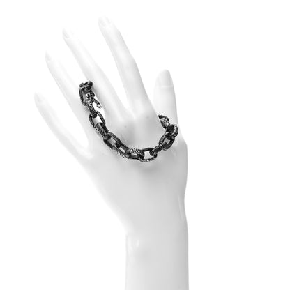 David Yurman Sterling Silver 10mm Ironwood Oval Link Bracelet 2 of 5