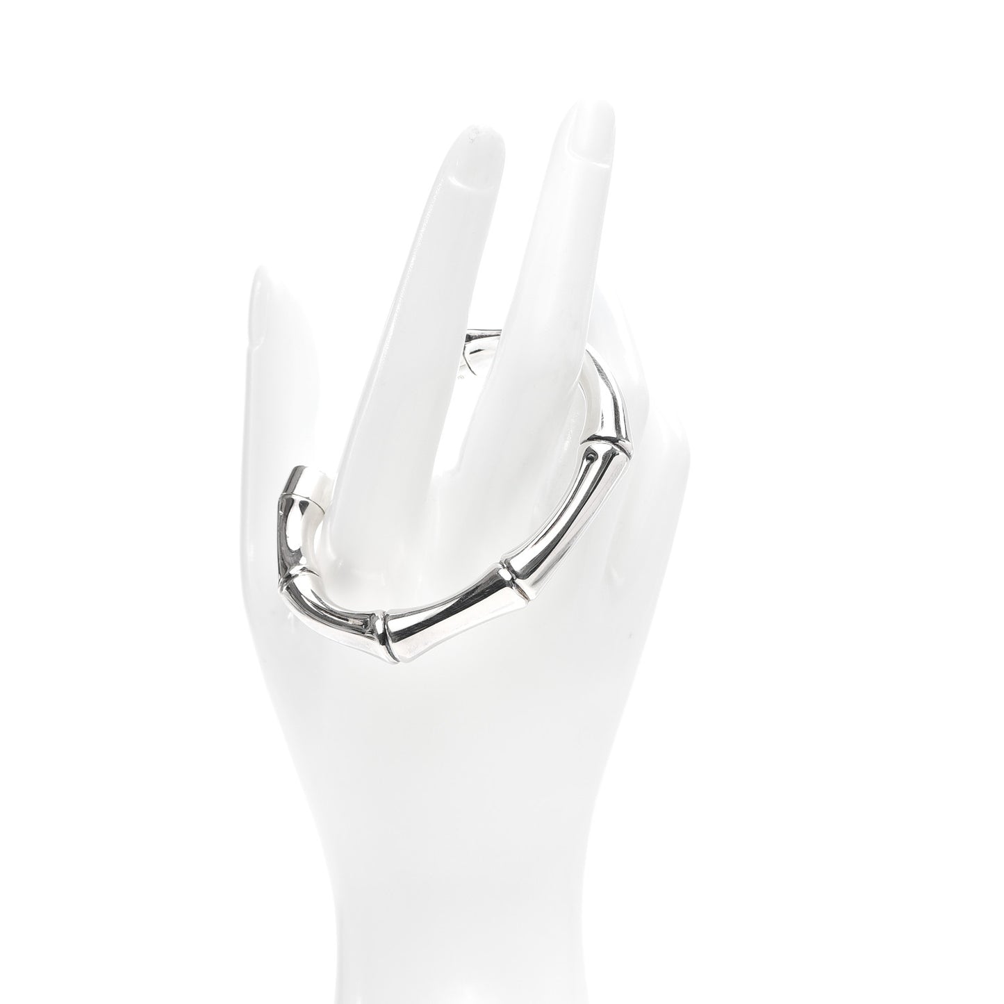 Sterling Silver Bamboo Cuff Bracelet 17