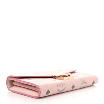 MCM Visetos Large Patricia Wallet On Chain Soft Pink 4 of 14