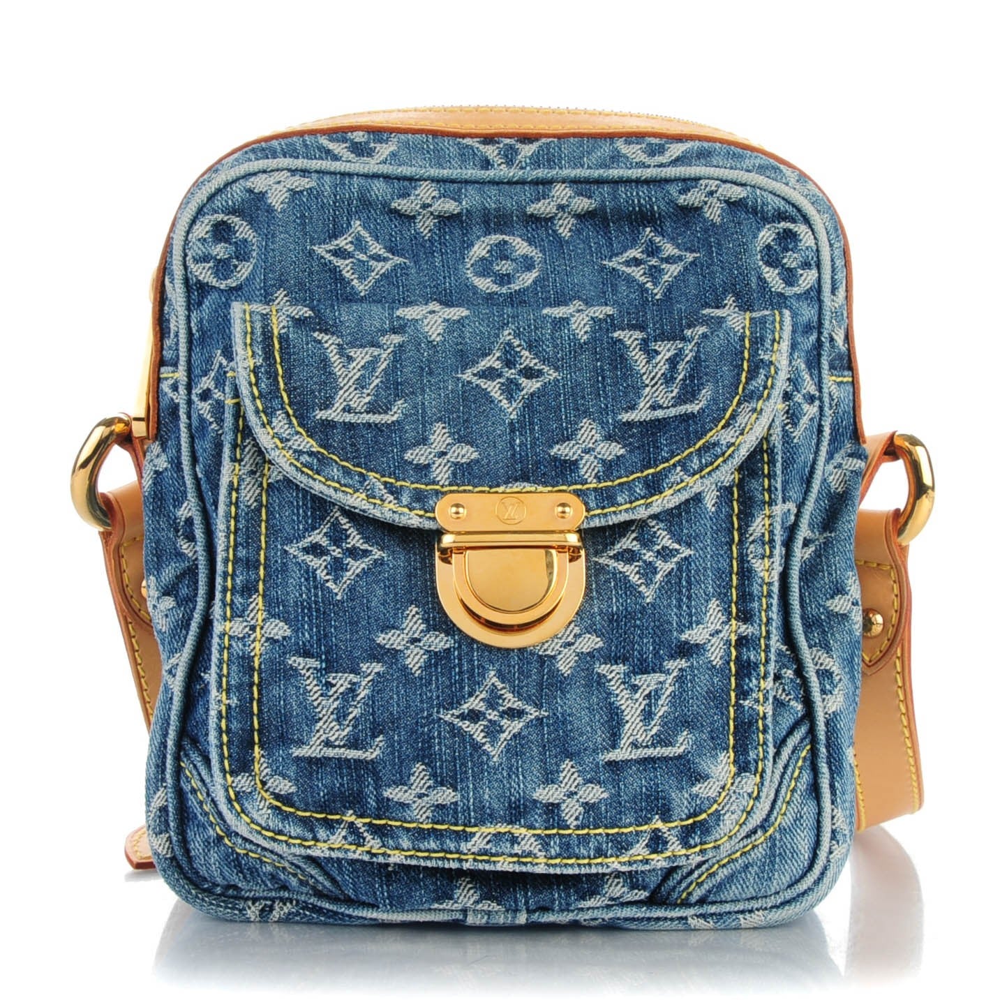 Denim Camera Bag Blue