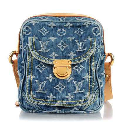 Louis Vuitton Denim Camera Bag Blue 1 of 7