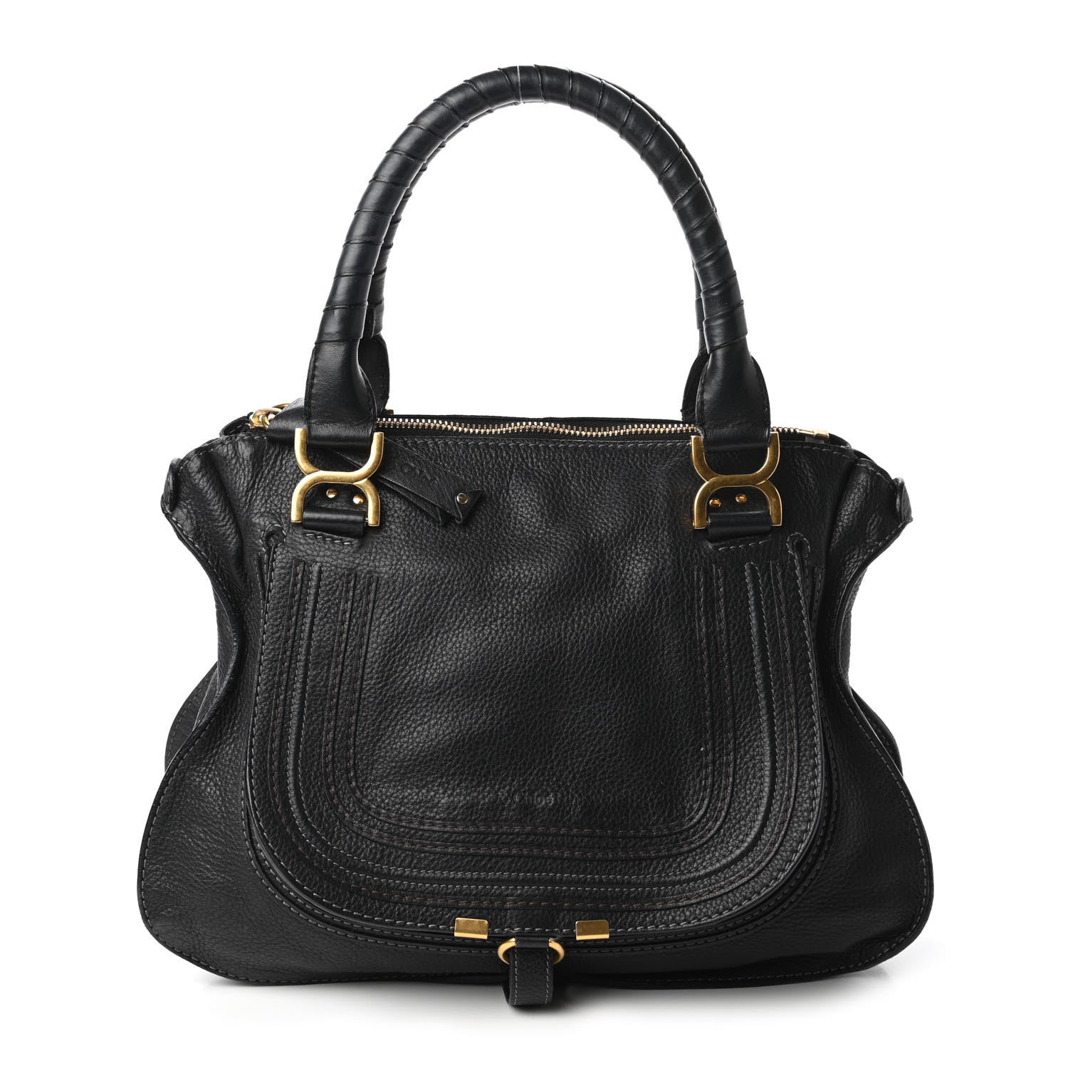 Chloe Calfskin Medium Marcie Satchel Black 1 of 11