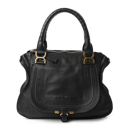 Chloe Calfskin Medium Marcie Satchel Black 1 of 11