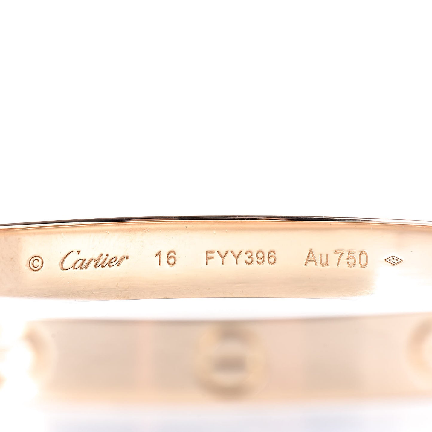 18K Yellow Gold LOVE Bracelet 16