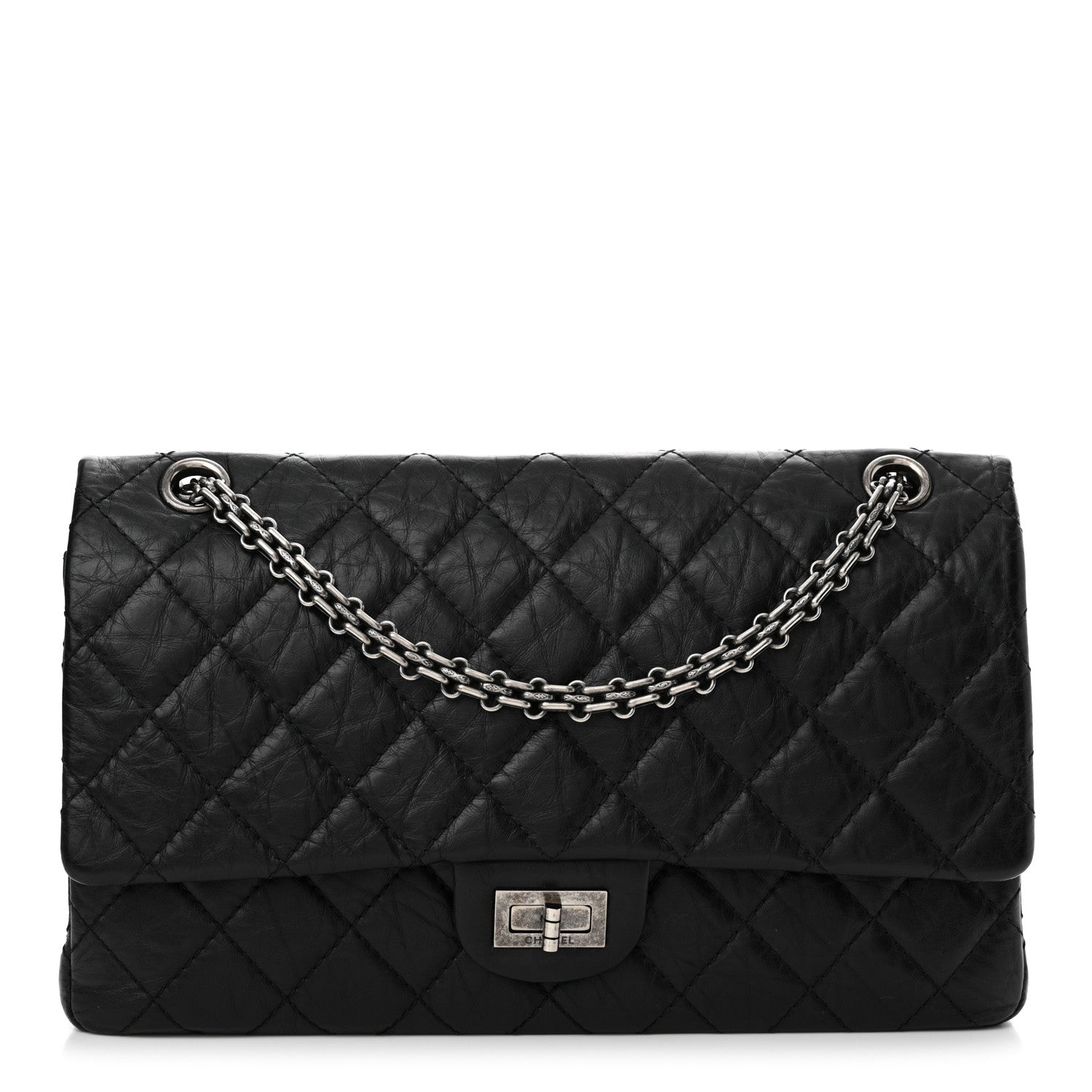 Chanel Aged Calfskin Quilted 2.55 Reissue 226 Flap Black 1 of 13