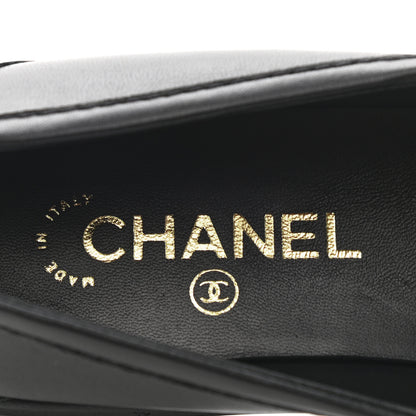 Chanel Lambskin Quilted CC Turnlock Loafers 41 Black 6 of 9