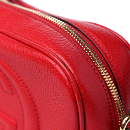 Gucci Pebbled Calfskin Small Soho Disco Bag Tabasco Red 15 of 16