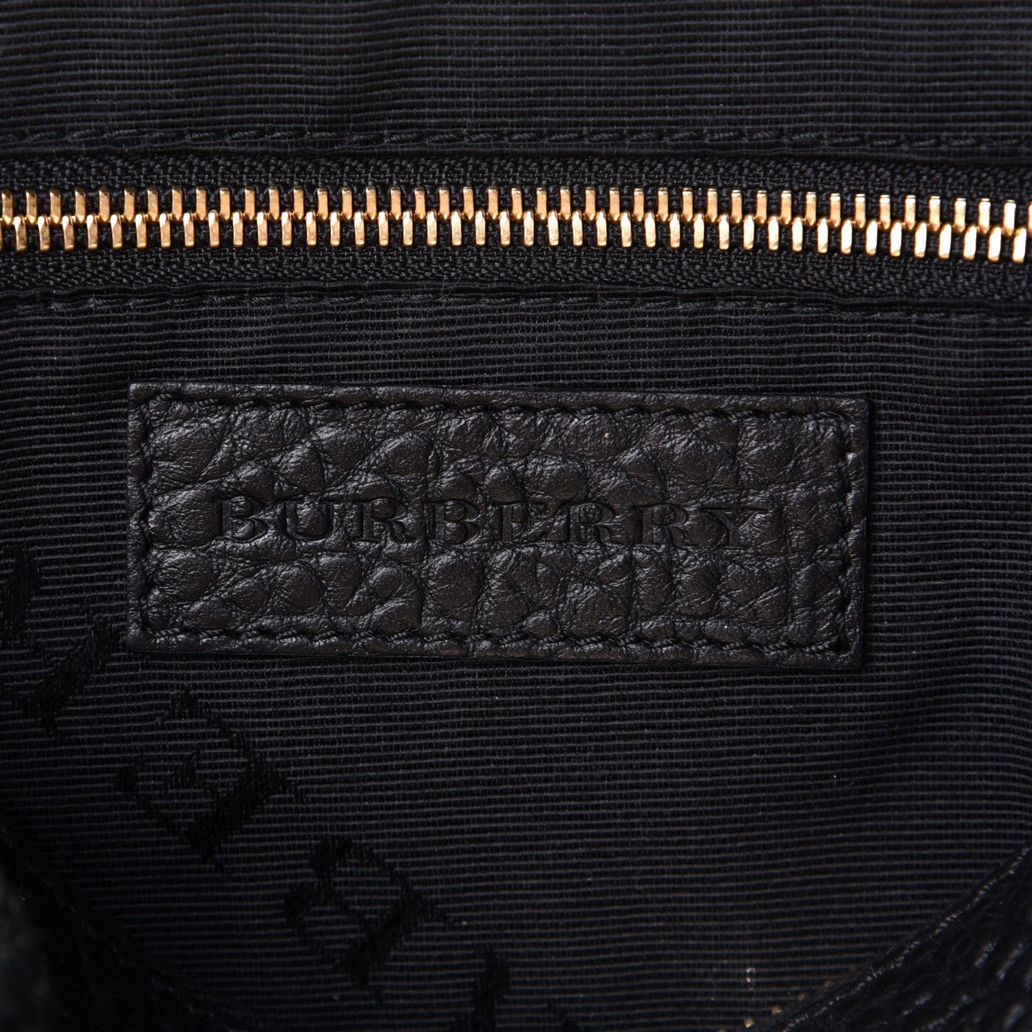 Burberry Signature Grain Calfskin Crossbody Bag Black 5 of 5