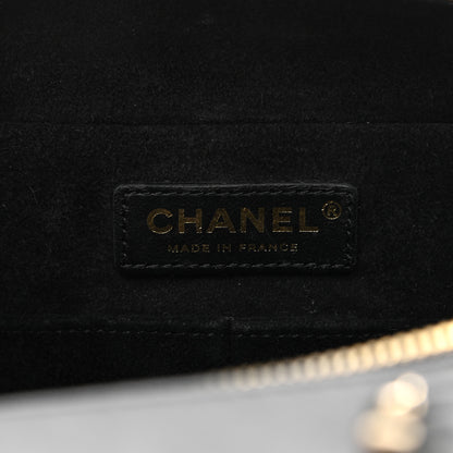 Chanel Calfskin Quilted Travel Kit Vanity Case Black 6 of 11