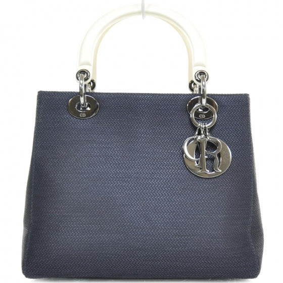 Christian Dior Raffia Straw Woven Lady Dior 1 of 8