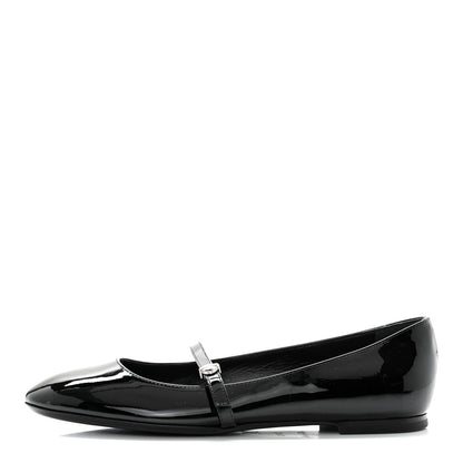Louis Vuitton Patent Uniformes Ballerina Flat 37.5 Black 2 of 7