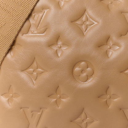 Louis Vuitton Lambskin Embossed Monogram Coussin PM Camel 9 of 12