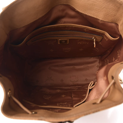 MCM Visetos Monogram Large Backpack Cognac 4 of 10