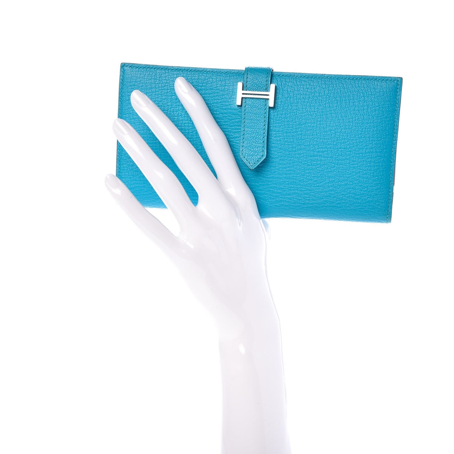 Chevre Mysore Bearn Gusset Wallet Bleu Azteque
