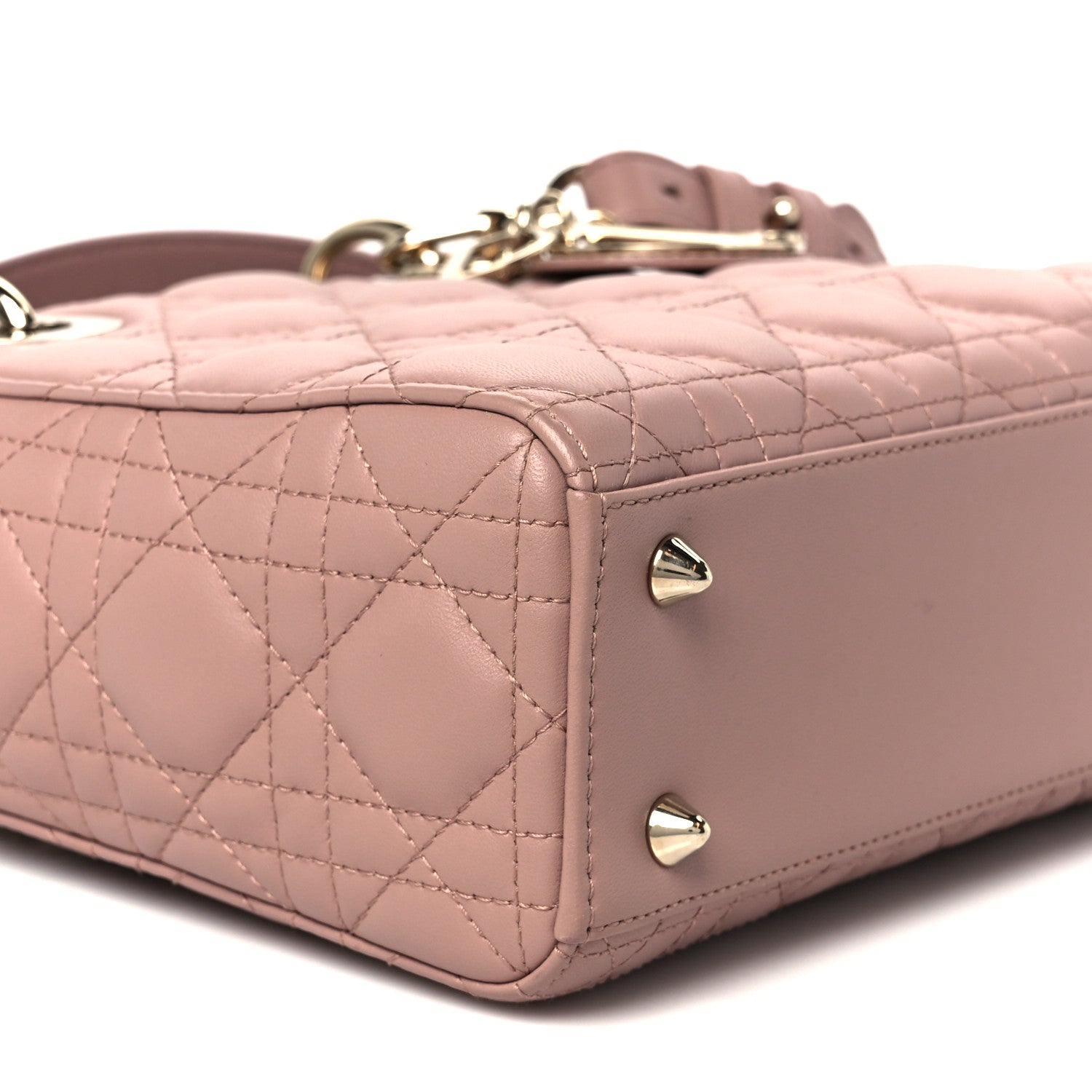 Christian Dior Lambskin Cannage Small My ABC Dior Lady Dior Blush 9 of 10