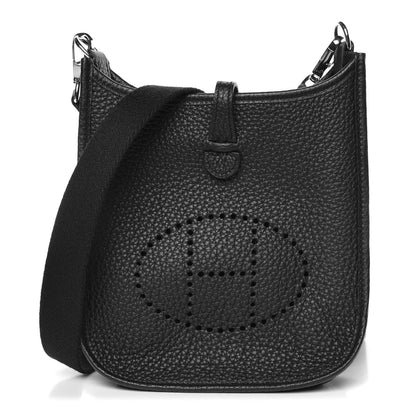 Hermes Taurillon Clemence Evelyne TPM Black 1 of 10