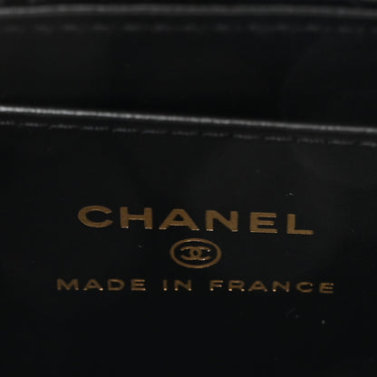 Chanel Shiny Aged Calfskin Quilted Mini Nano Kelly Shopper Black 6 of 11