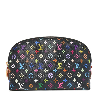 Louis Vuitton Monogram Multicolor Cosmetic Pouch Black Grenade 1 of 9