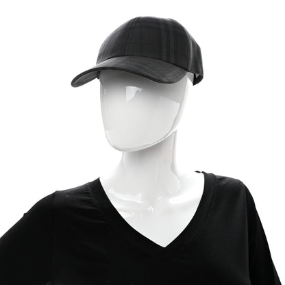 Burberry Cotton Check Baseball Hat L Charcoal 2 of 11