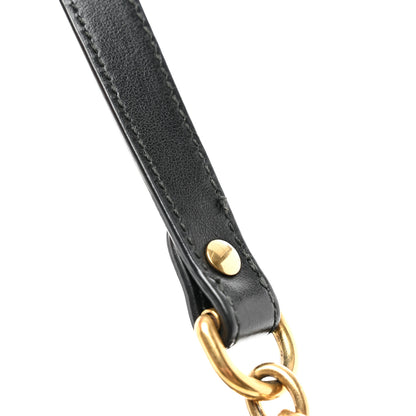Gucci Calfskin Matelasse Small GG Marmont Shoulder Bag Black 13 of 14
