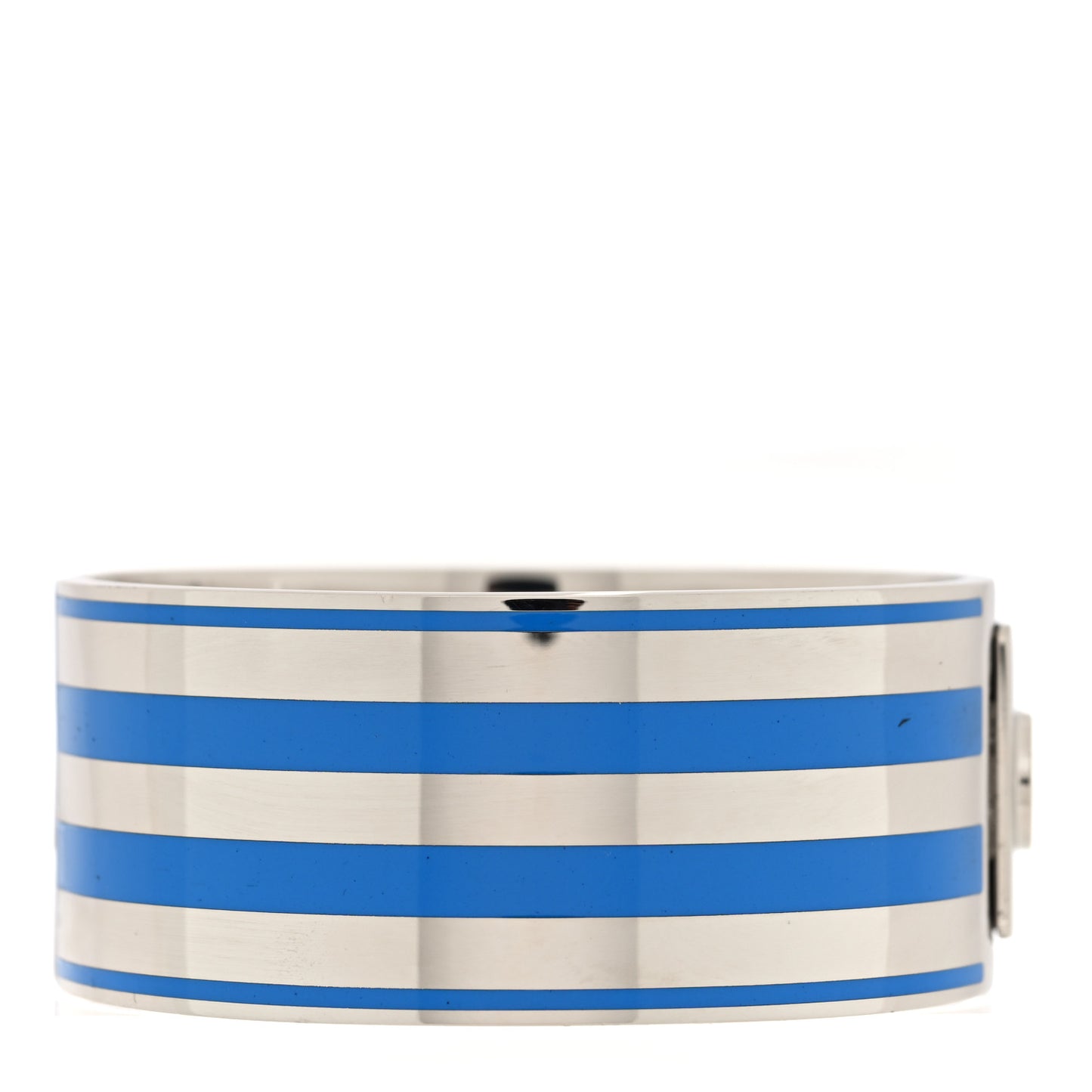 X ADIDAS Metal Enamel Cuff Bracelet S Silver Blue