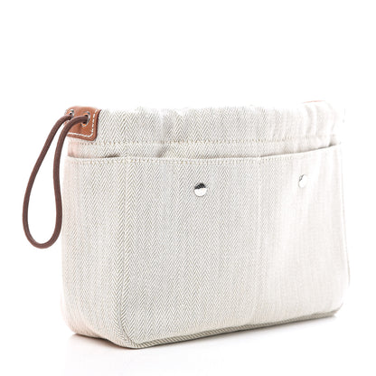 Hermes Canvas Barenia Fourbi 20 PM Pouch Naturel Fauve 3 of 10
