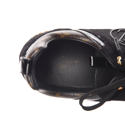 Louis Vuitton Suede Monogram Run Away Sneakers 38.5 Black 9 of 12