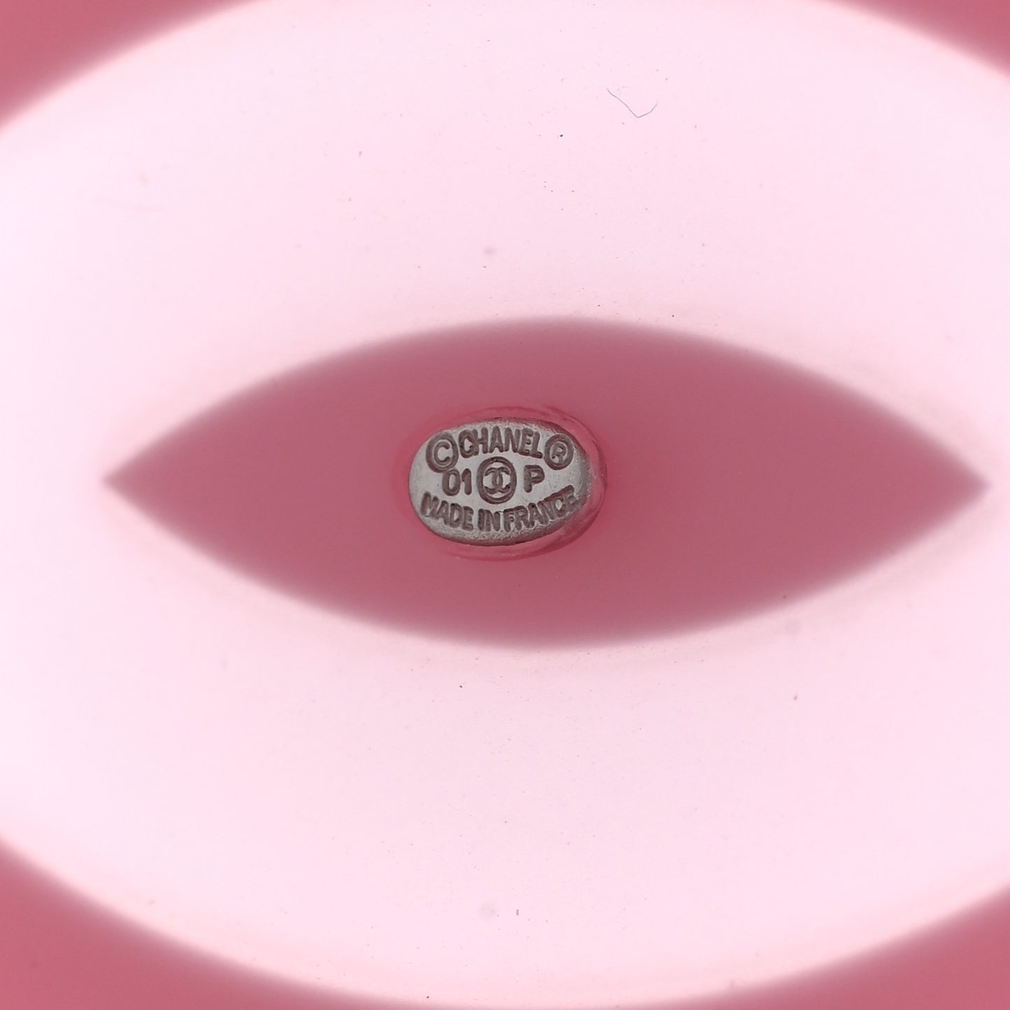 Resin CC Wide Cuff White Pink