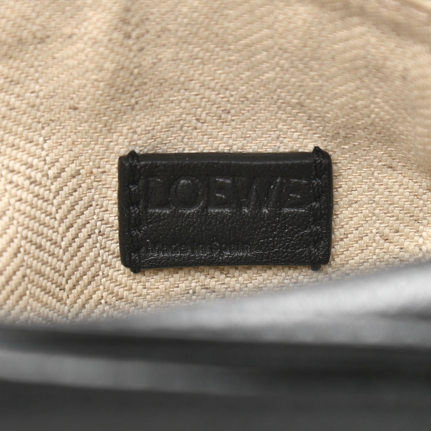 Loewe Calfskin Mini Puzzle Bag Black Cream 6 of 11