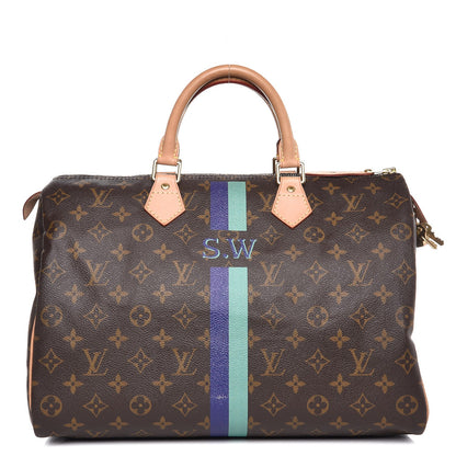 Louis Vuitton Monogram My LV Heritage Speedy 35 Violet Vert Clair 1 of 7