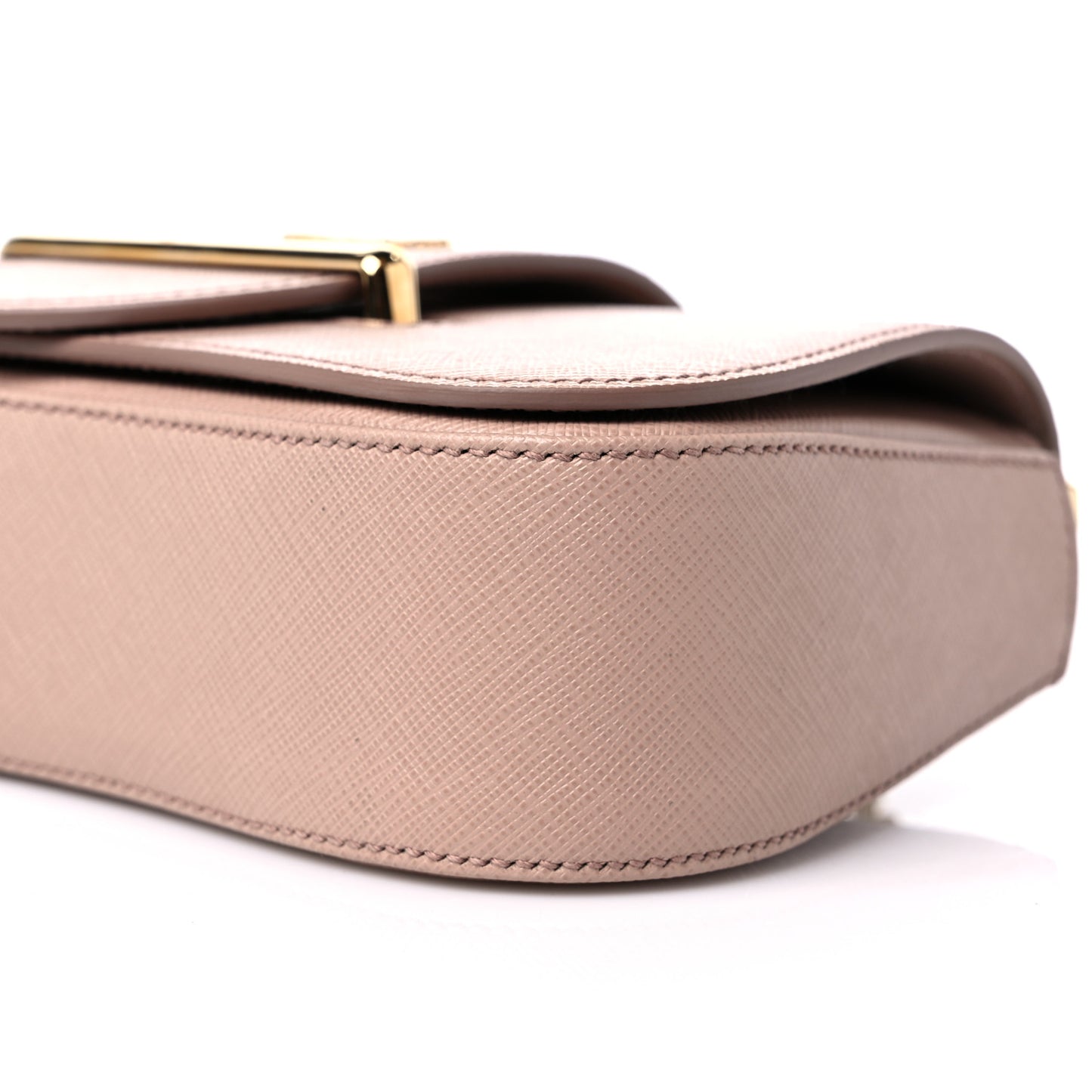 Saffiano Lux Sidonie Small Chain Crossbody Bag Cipria