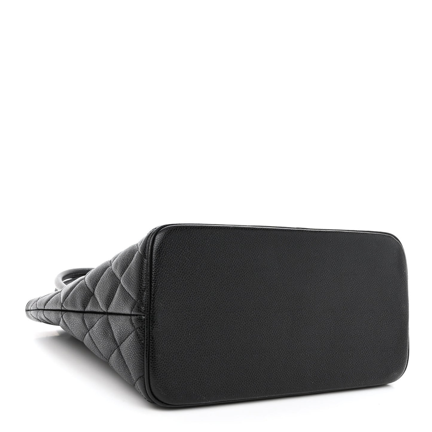Caviar Quilted Medallion Tote Black
