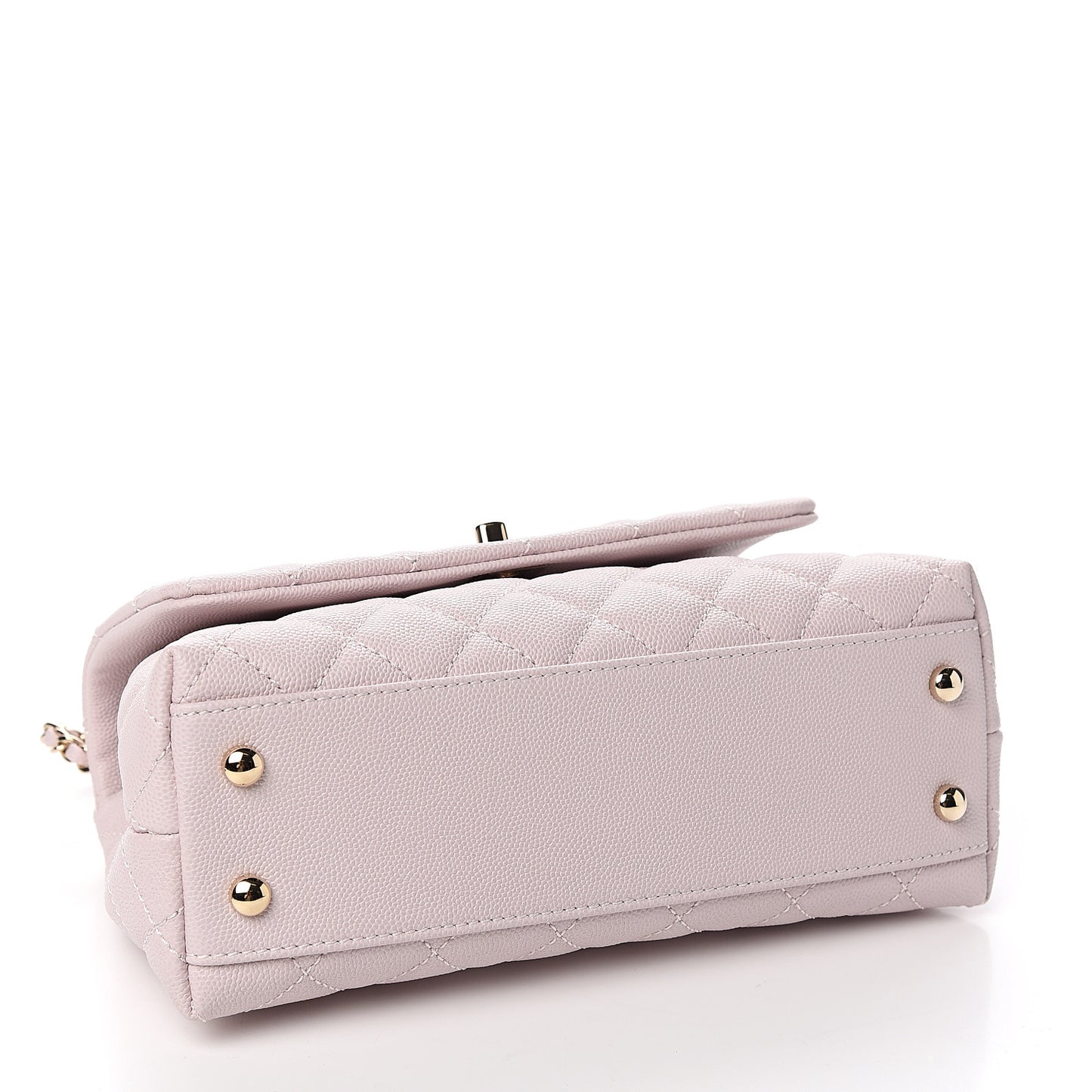 Caviar Quilted Mini Coco Handle Flap Lilas Lilac