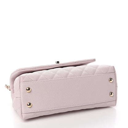 Chanel Caviar Quilted Mini Coco Handle Flap Lilas Lilac 2 of 9