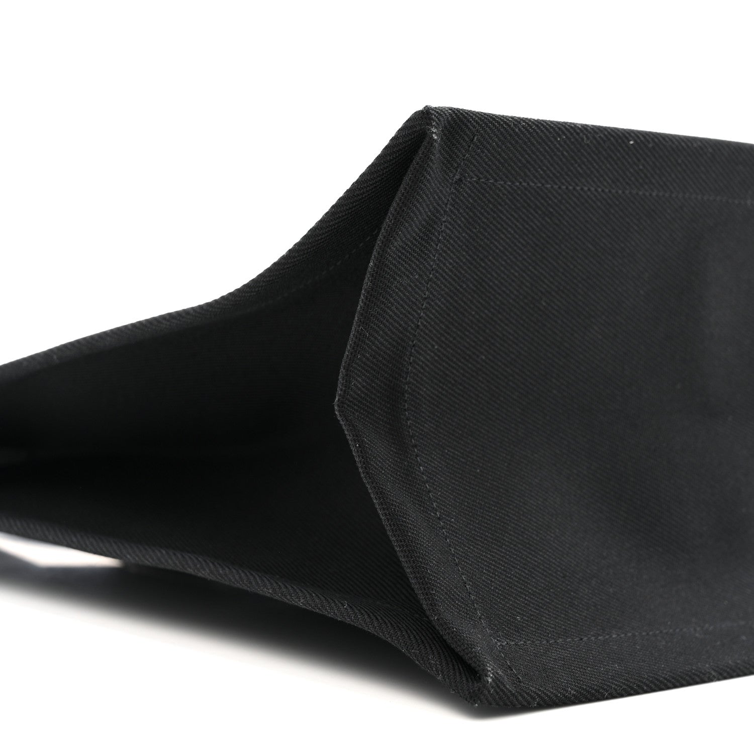 Saint Laurent Linen Calfskin Rive Gauche Tote Black 9 of 12