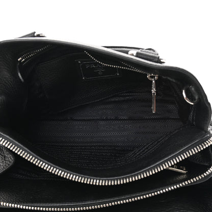 Prada Vitello Daino Tote Black 5 of 14