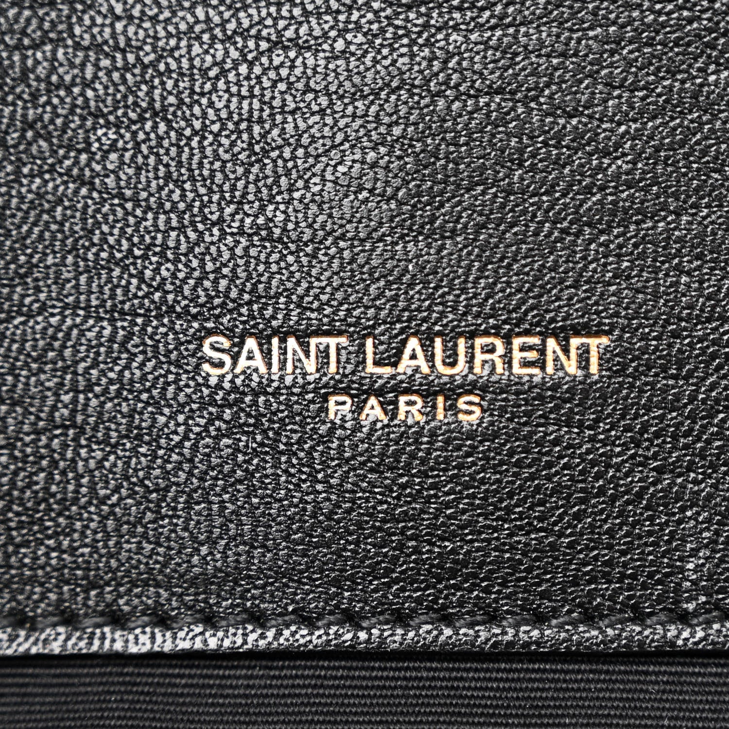 Saint Laurent Sheepskin Matelasse Chevron Monogram Medium College Bag Black 6 of 14