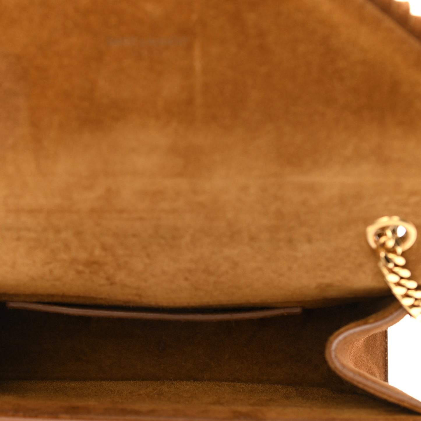 Suede Fringe Small Monogram Satchel Light Ocre