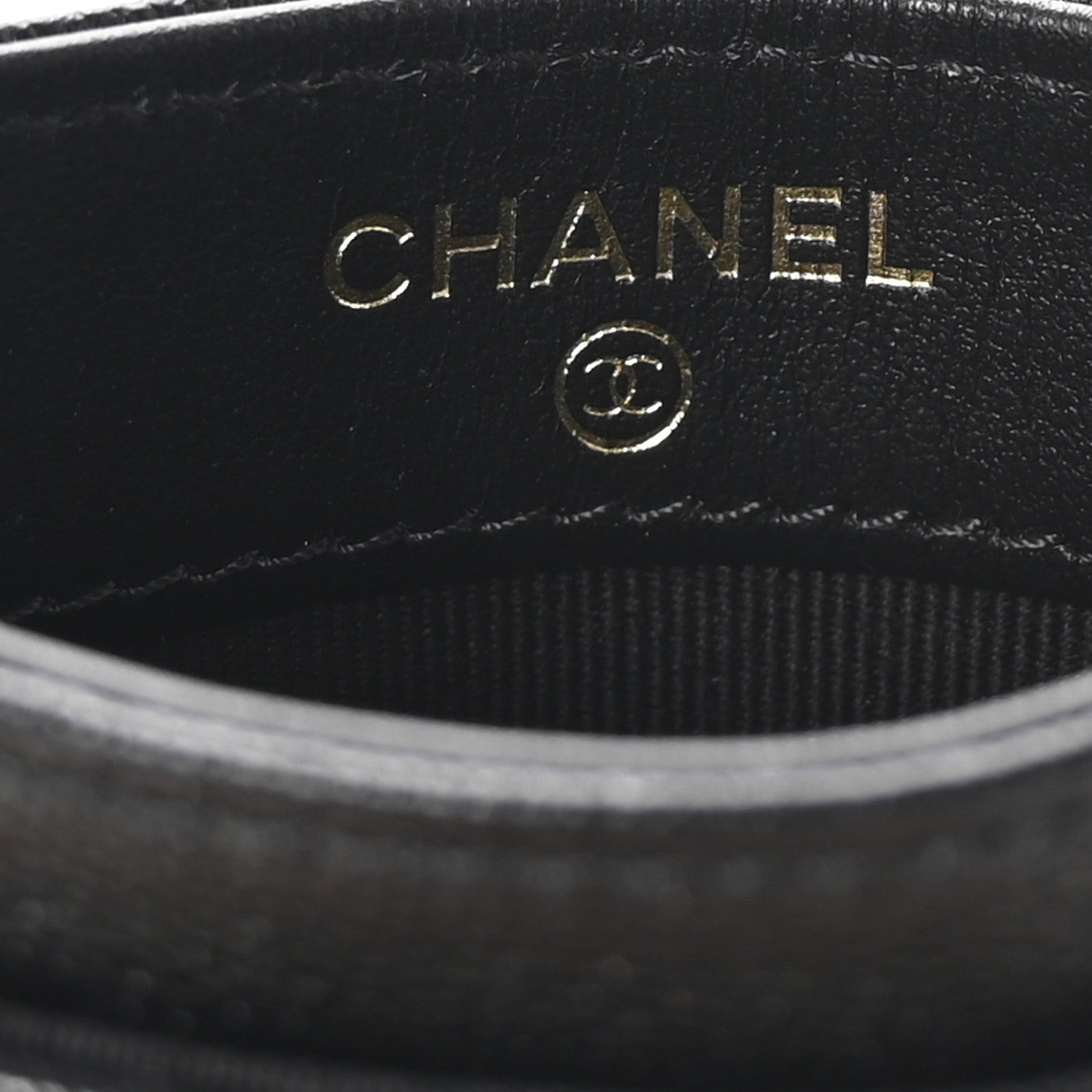 Chanel Caviar Quilted Studded CC Card Holder Black 6 of 9