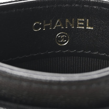Chanel Caviar Quilted Studded CC Card Holder Black 6 of 9
