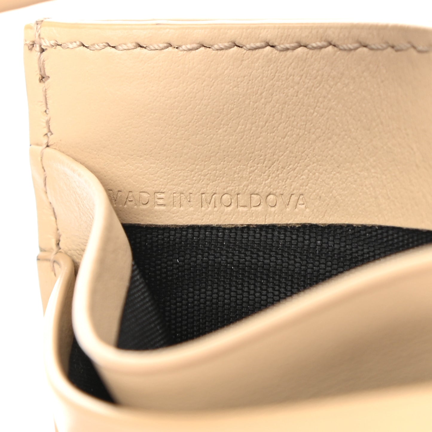 Coated Canvas House Check Folding Wallet Beige