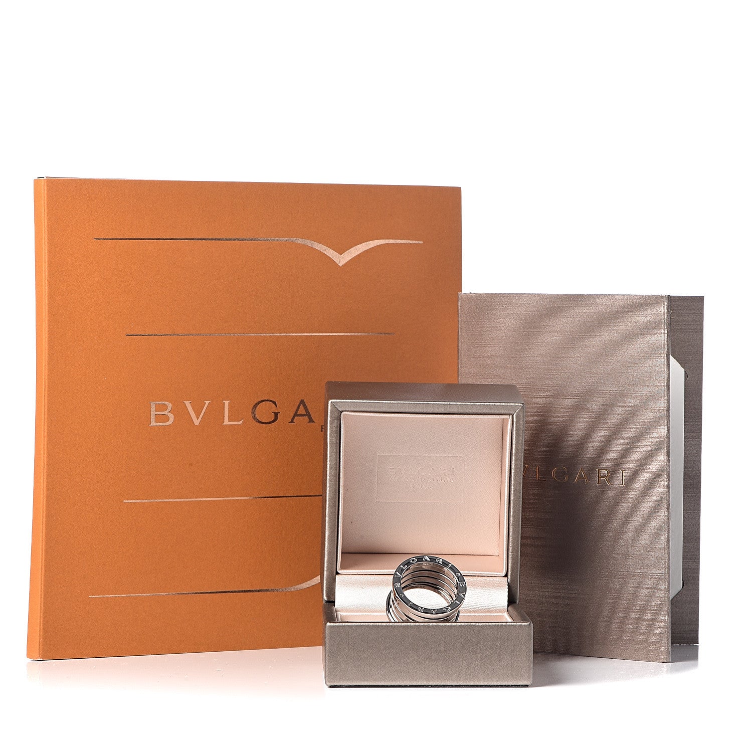 Bulgari 18K White Gold B.Zero1 Five-Band XX Anniversary Ring 54 6.75 7 of 7
