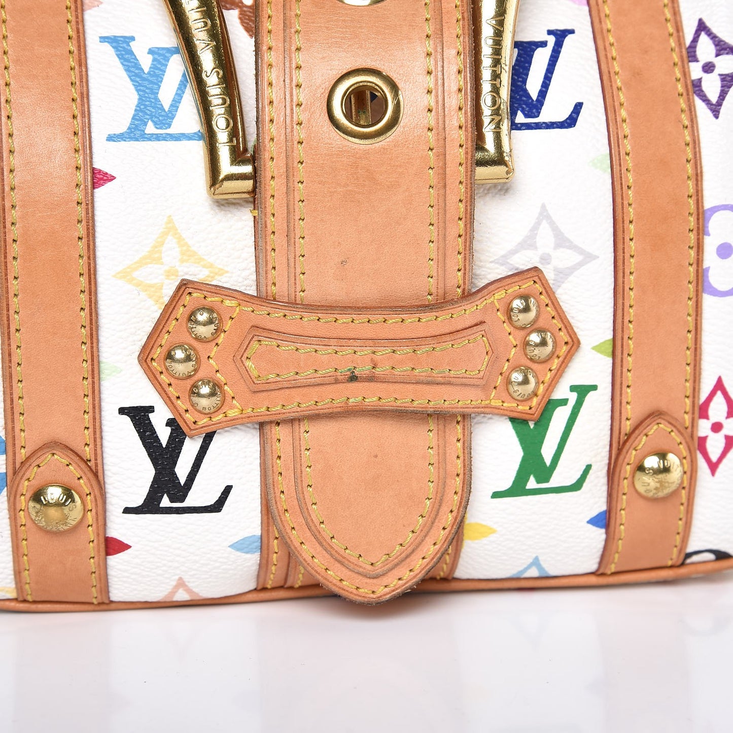 Monogram Multicolor Theda GM White