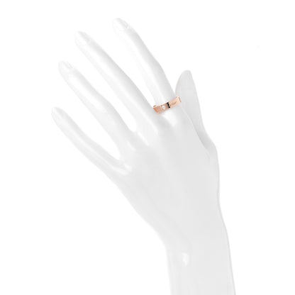 Cartier 18K Pink Gold Diamond 3mm C De Cartier Wedding Band Ring 55 7.25 2 of 6