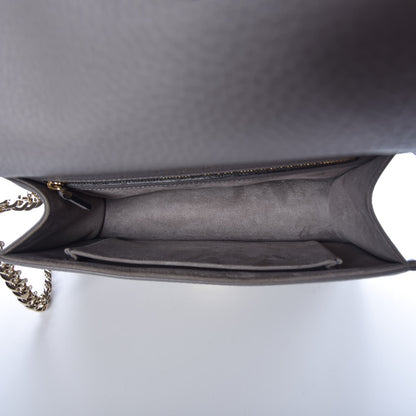 Christian Dior Grained Calfskin Medium Diorama Flap Bag Gris 5 of 7