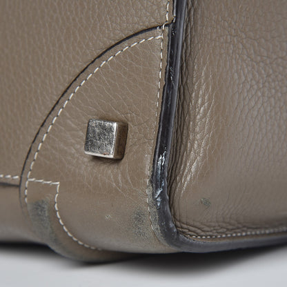 Celine Drummed Calfskin Mini Luggage Souris 17 of 26