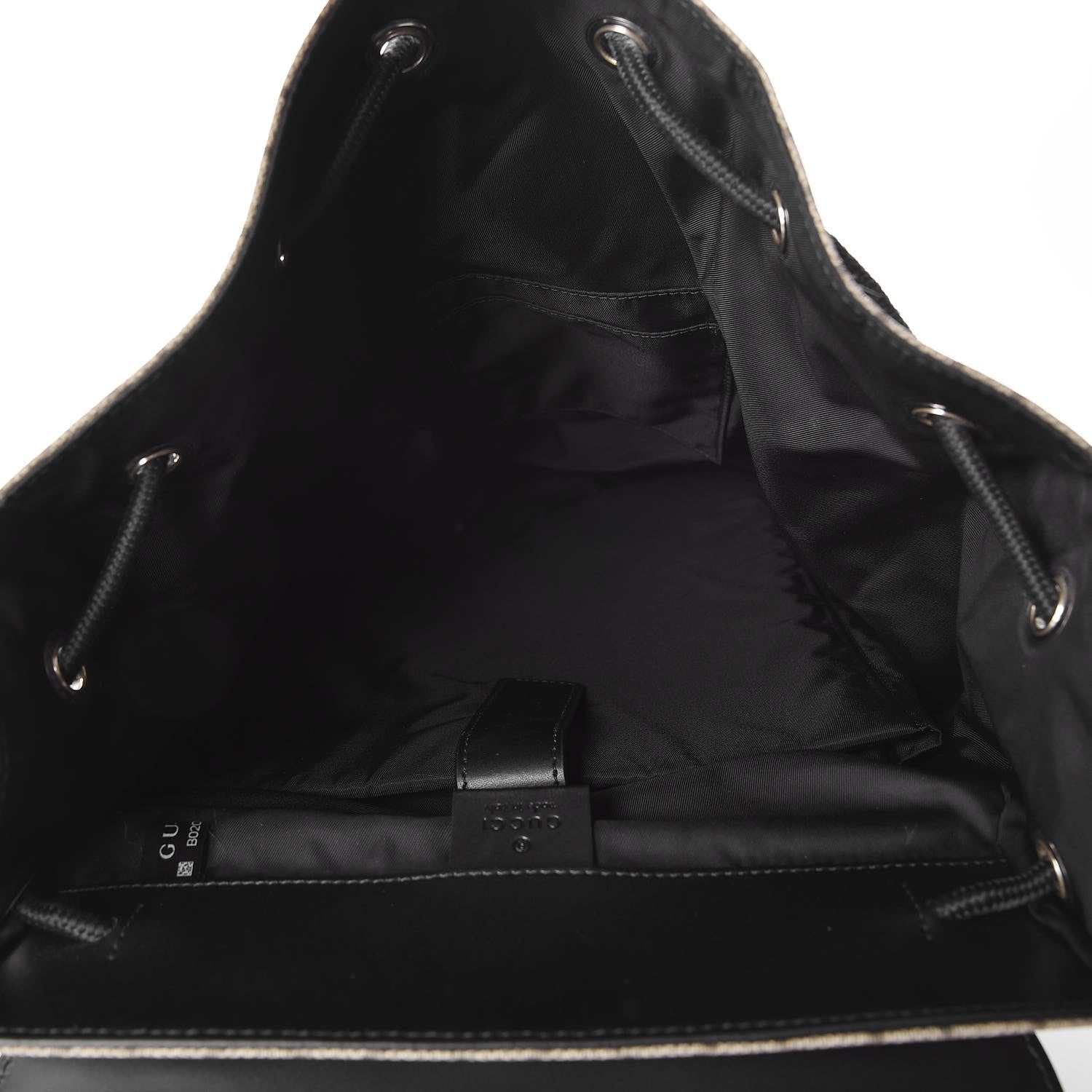 Gucci Soft GG Supreme Monogram Double Buckle Backpack Beige Black 5 of 8