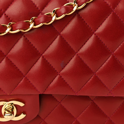 Chanel Lambskin Quilted Medium Double Flap Dark Bordeaux 11 of 11