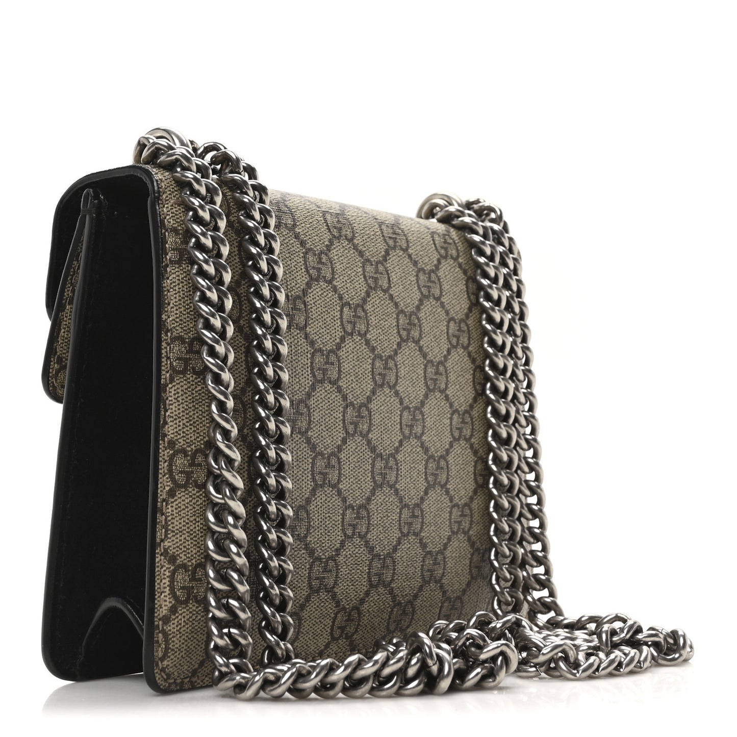 GG Supreme Monogram Mini Dionysus Shoulder Bag Black