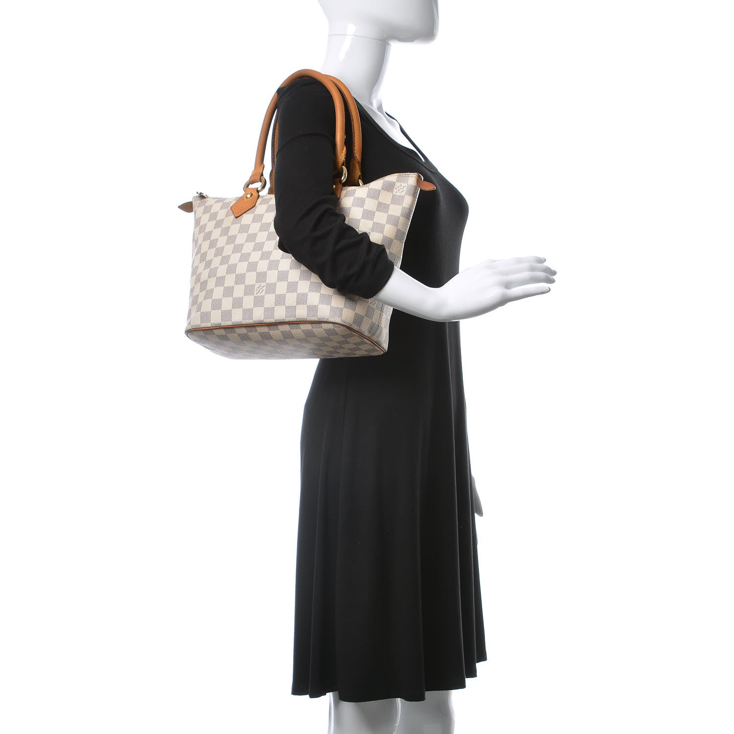 Louis Vuitton Damier Azur Saleya PM 2 of 24